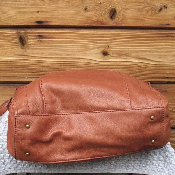 NWT American Leather Company Soft Leather Satchel Tote Shoulder Bag - Picture 9 of 13